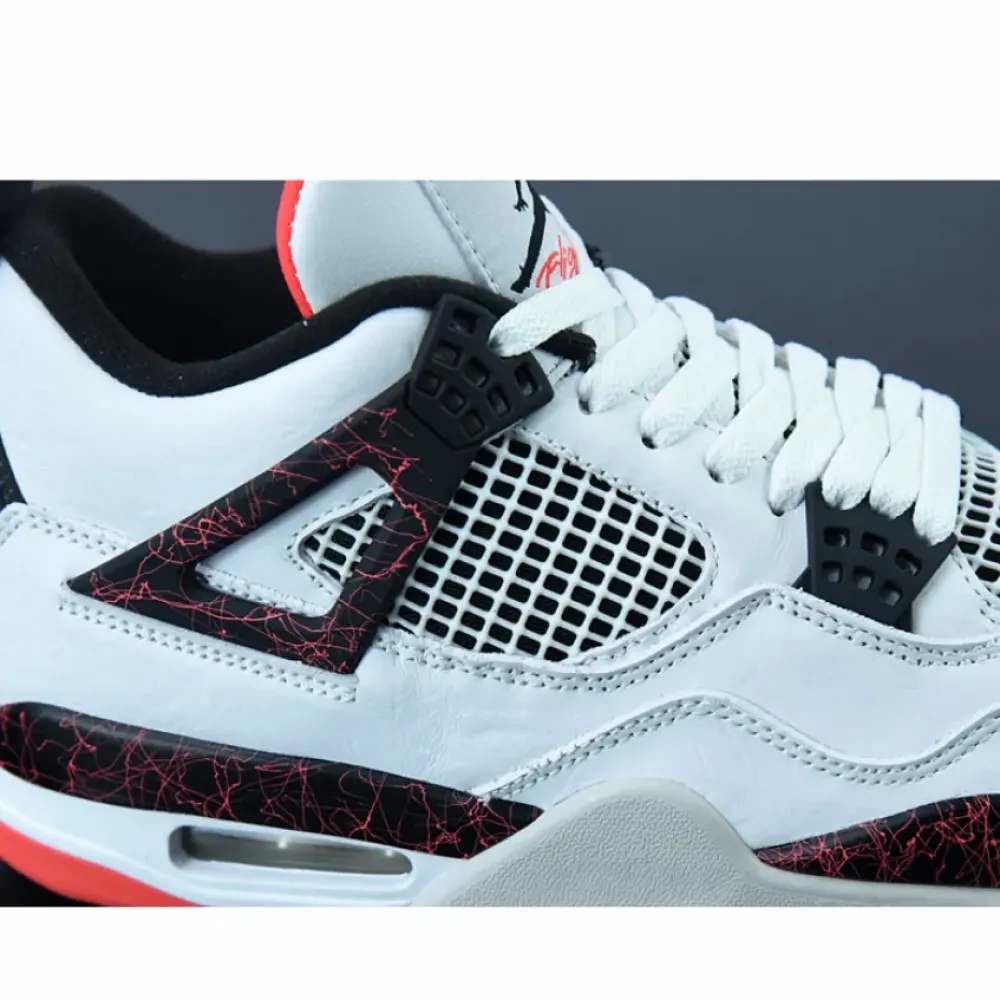 Air Jordan 4 “Flight Nostalgia” White/Black-Bright Crimson-Pale Citron  308497-116