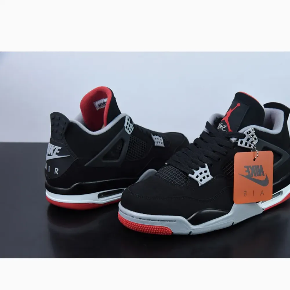 Air Jordan 4 Retro OG ‘Bred’ Black/Cement Grey-White-Fire Red 308497-060