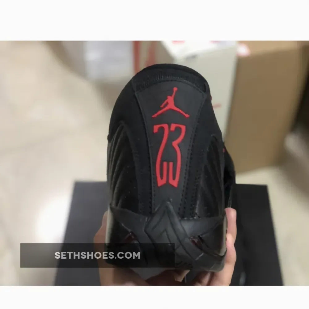 Air Jordan 14 “Last Shot” Black/Varsity Red-Black  487471-003