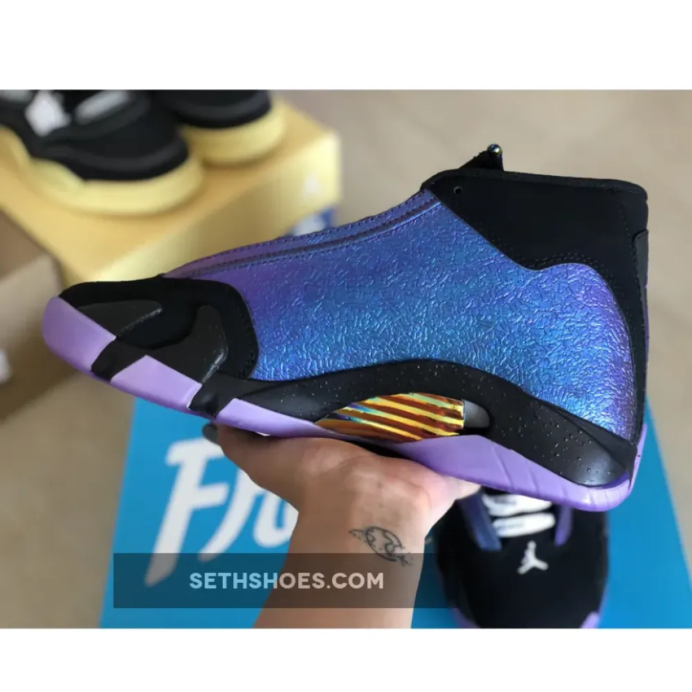 Air Jordan 14 “Doernbecher” Black/Court Purple-Multi-Color-White CV2469-001