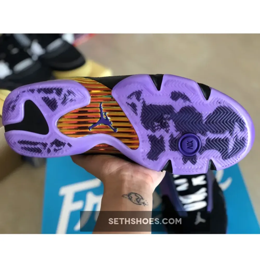 Air Jordan 14 “Doernbecher” Black/Court Purple-Multi-Color-White CV2469-001