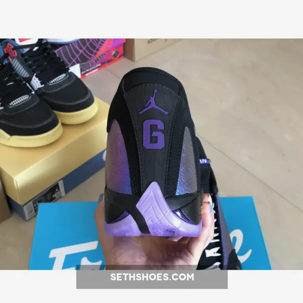 Air Jordan 14 “Doernbecher” Black/Court Purple-Multi-Color-White CV2469-001