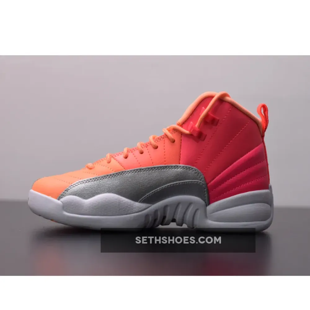 Air Jordan 12 “Sunrise” Racer Pink/Hot Punch-Bright Mango-White 510815-601
