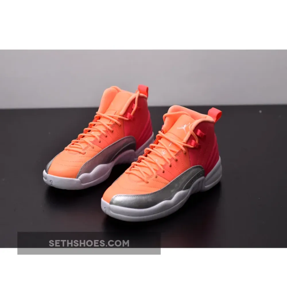 Air Jordan 12 “Sunrise” Racer Pink/Hot Punch-Bright Mango-White 510815-601
