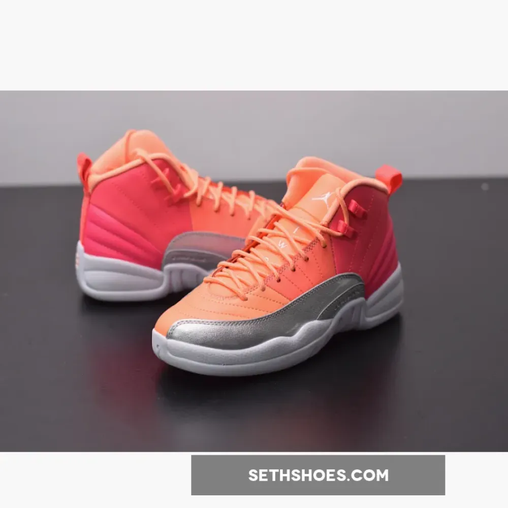 Air Jordan 12 “Sunrise” Racer Pink/Hot Punch-Bright Mango-White 510815-601