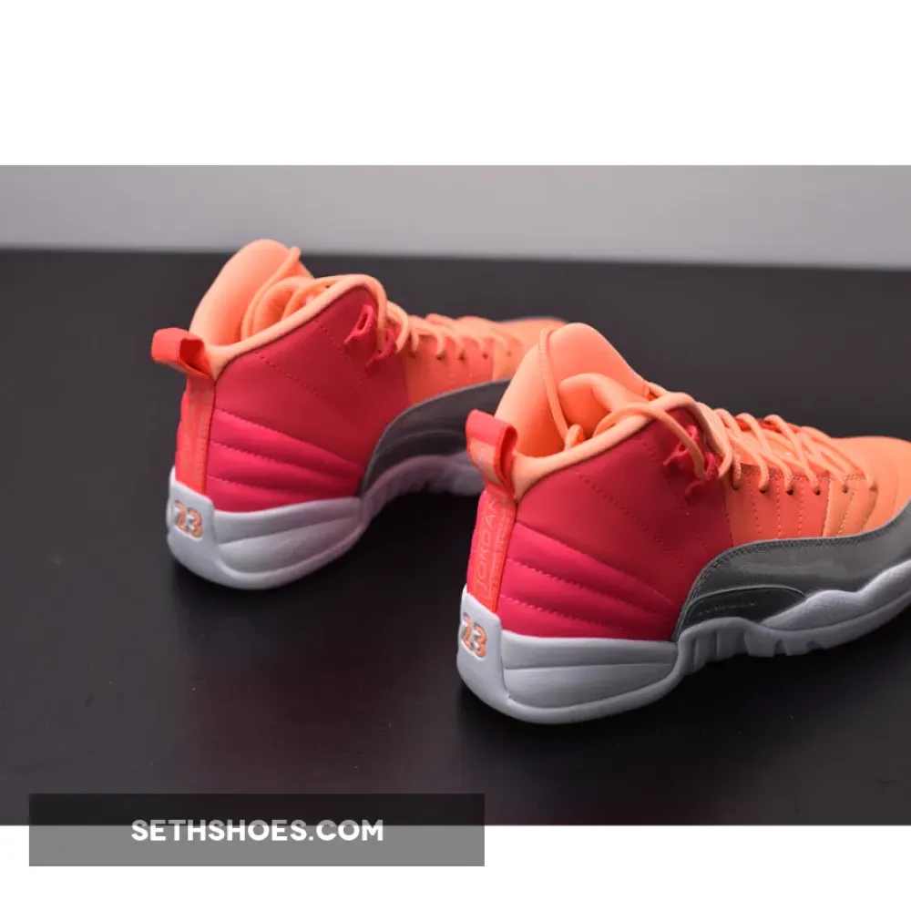 Air Jordan 12 “Sunrise” Racer Pink/Hot Punch-Bright Mango-White 510815-601