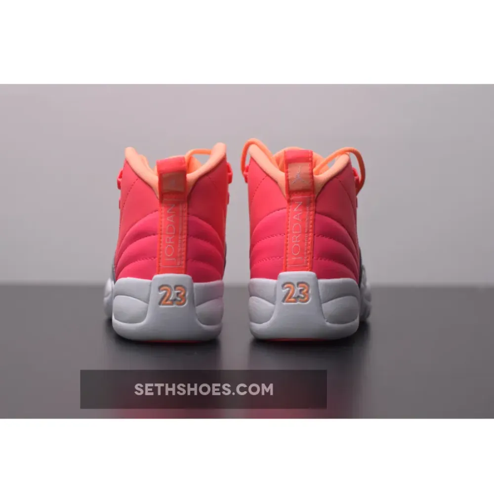 Air Jordan 12 “Sunrise” Racer Pink/Hot Punch-Bright Mango-White 510815-601