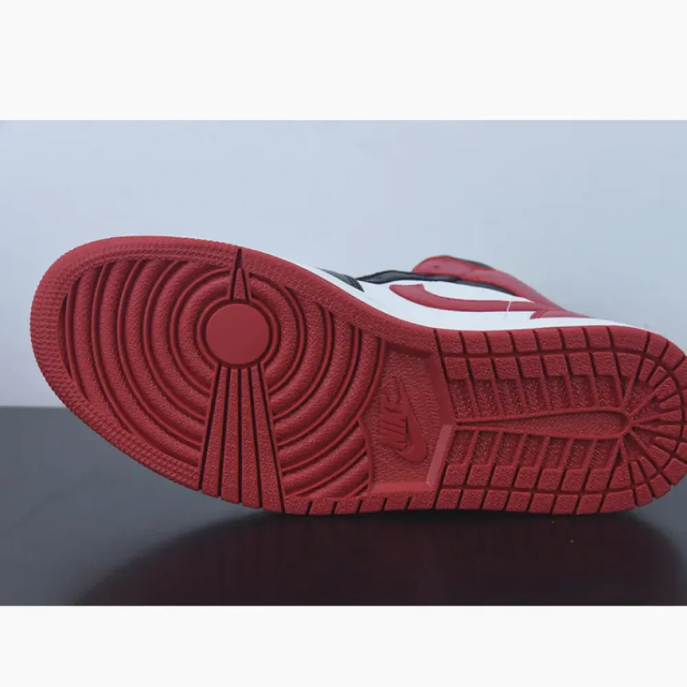 Air Jordan 1 Mid Bred Toe White/Black-Red  BQ6472-079
