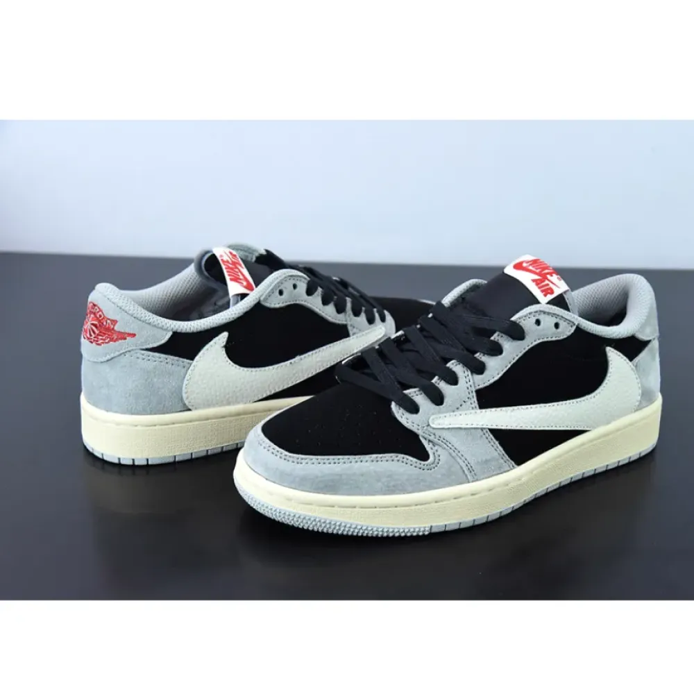 Travis Scott x Air Jordan 1 Low OG Grey/Black/Cream  DM7866-010