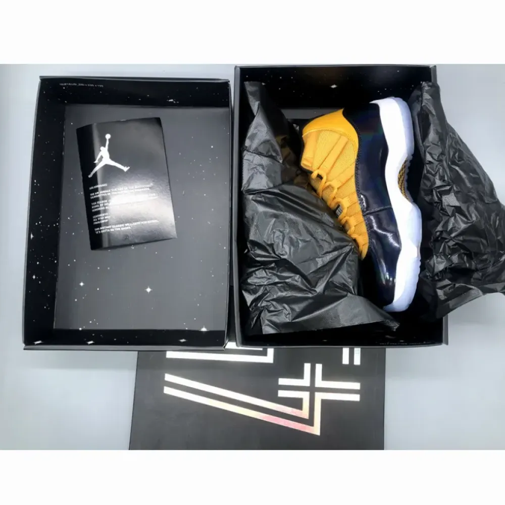 Air Jordan 11 Black Yellow