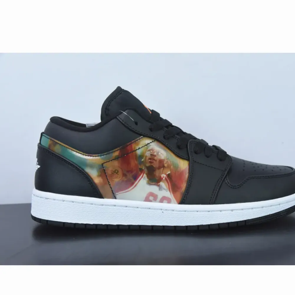 Air Jordan 1 Low Hologram Black/White  DR9497-001