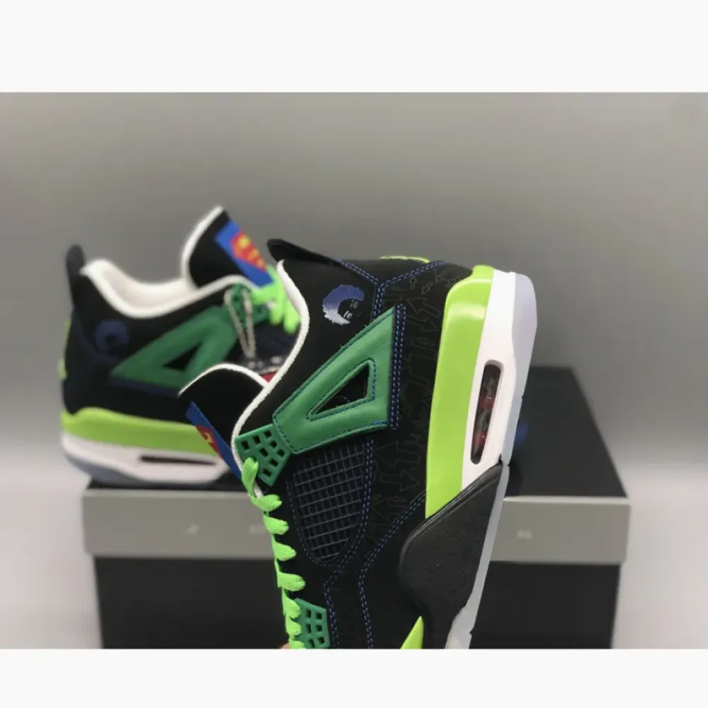 Air Jordan 4 Doernbecher Black/Old Royal-Electric Green-White 308497-015