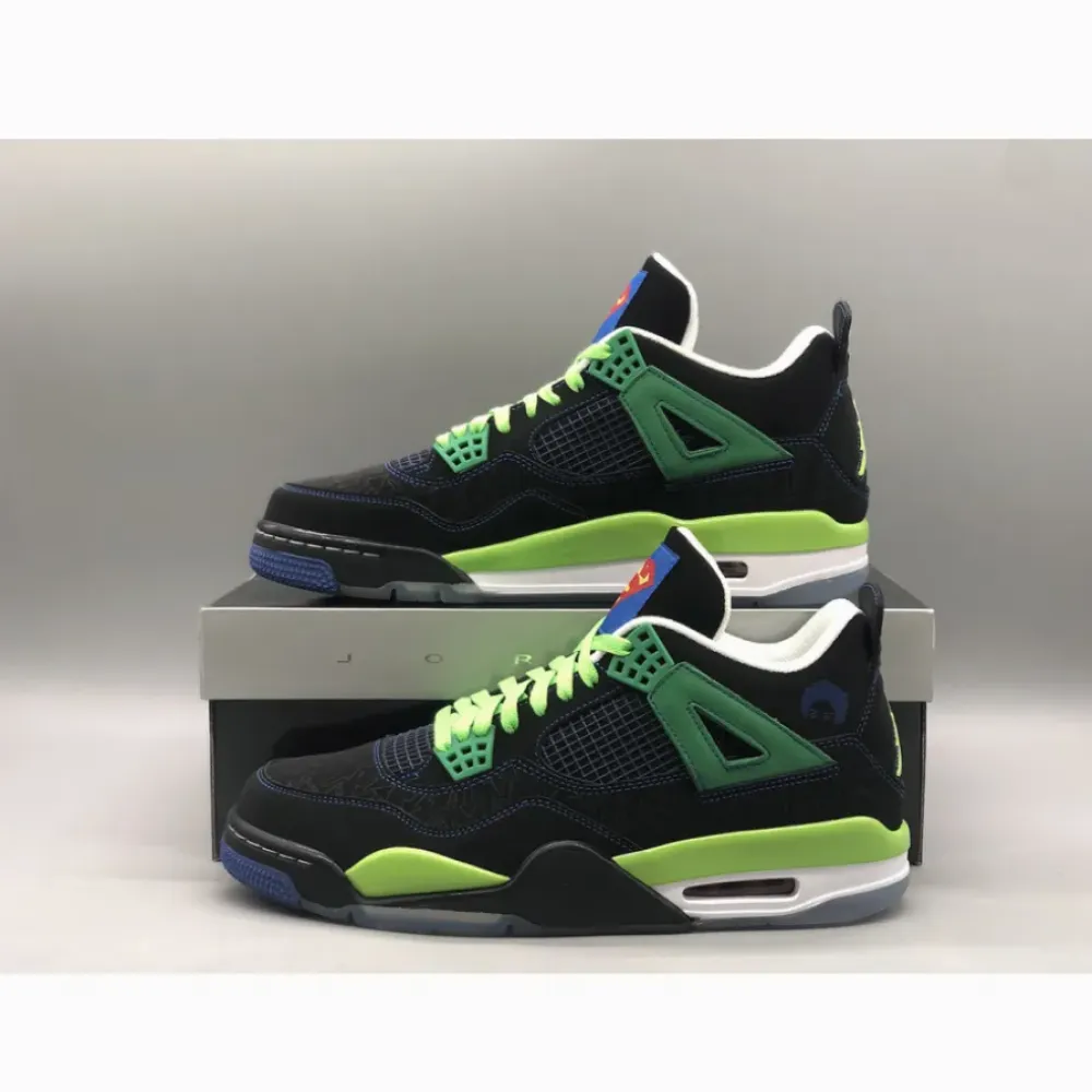 Air Jordan 4 Doernbecher Black/Old Royal-Electric Green-White 308497-015