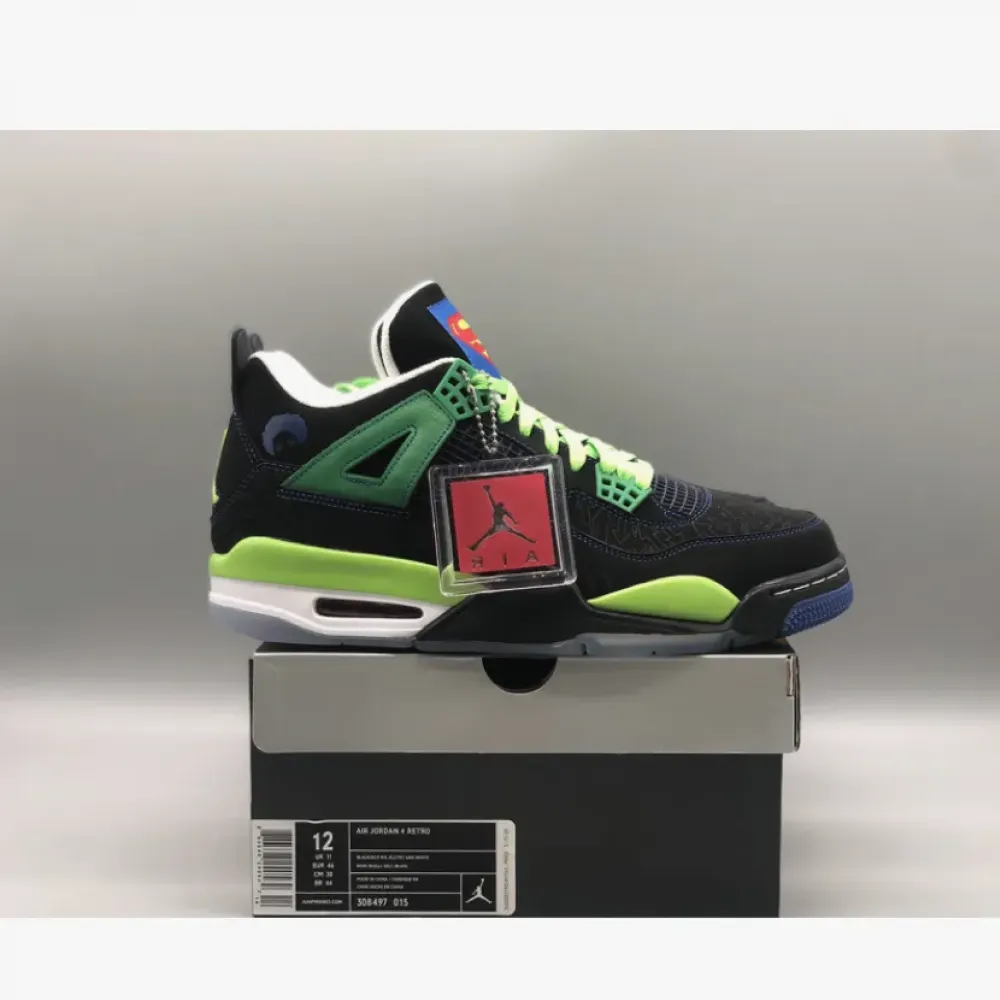 Air Jordan 4 Doernbecher Black/Old Royal-Electric Green-White 308497-015
