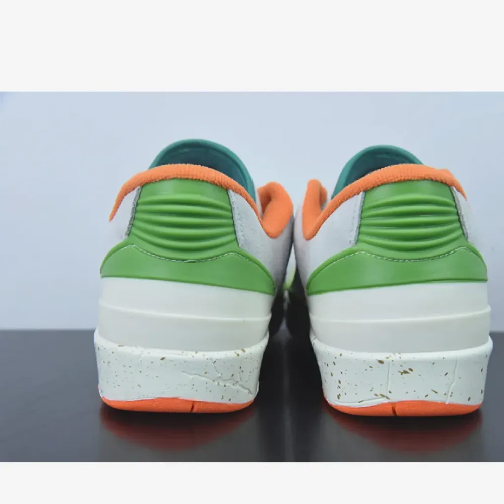 Titan x Air Jordan 2 Low Sail/Safety Orange-Chlorophyll-Coconut Milk DV6206-183