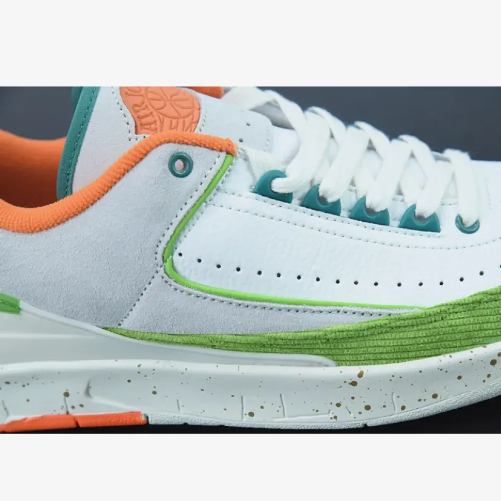 Titan x Air Jordan 2 Low Sail/Safety Orange-Chlorophyll-Coconut Milk DV6206-183