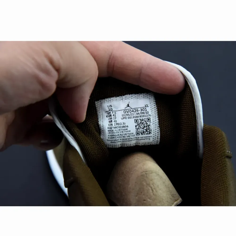 Air Jordan 1 Low SE Light Olive/Sail-White  DV0426-301