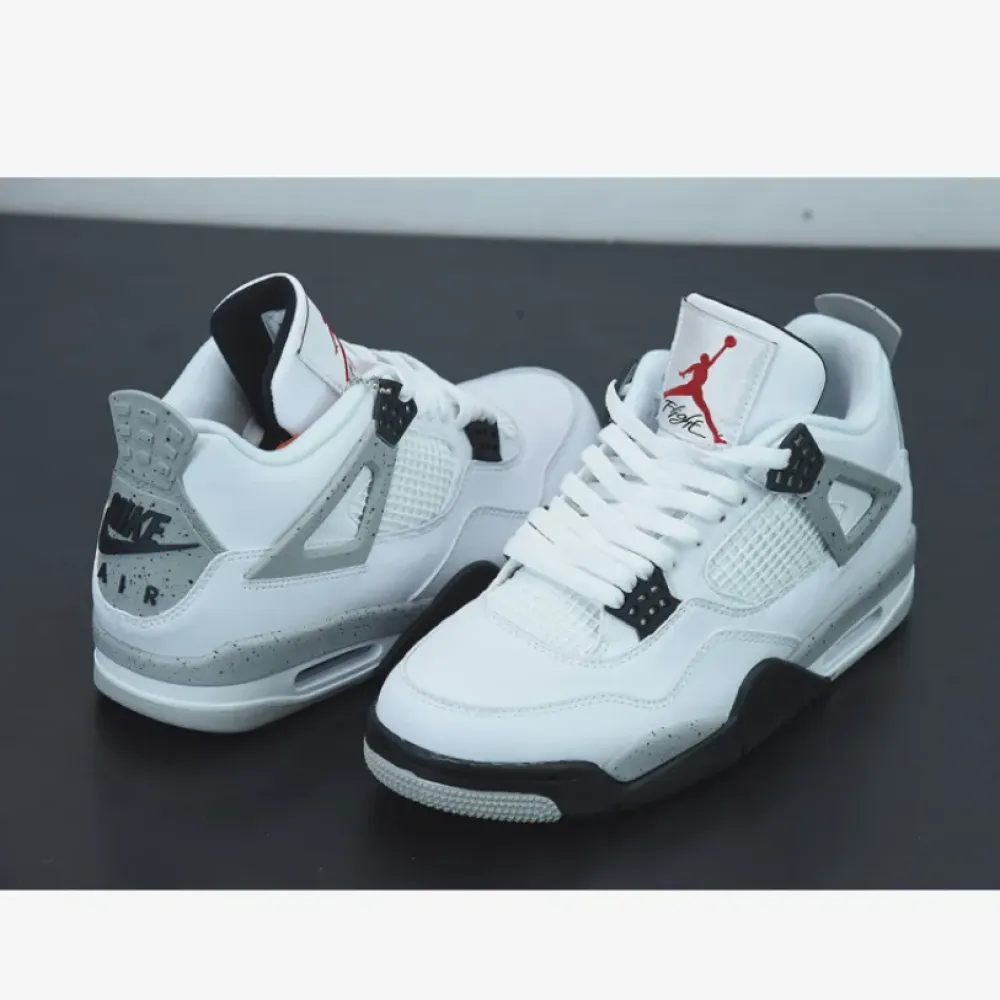 Air Jordan 4 OG “White Cement” White/Fire Red-Black-Tech Grey 840606-192