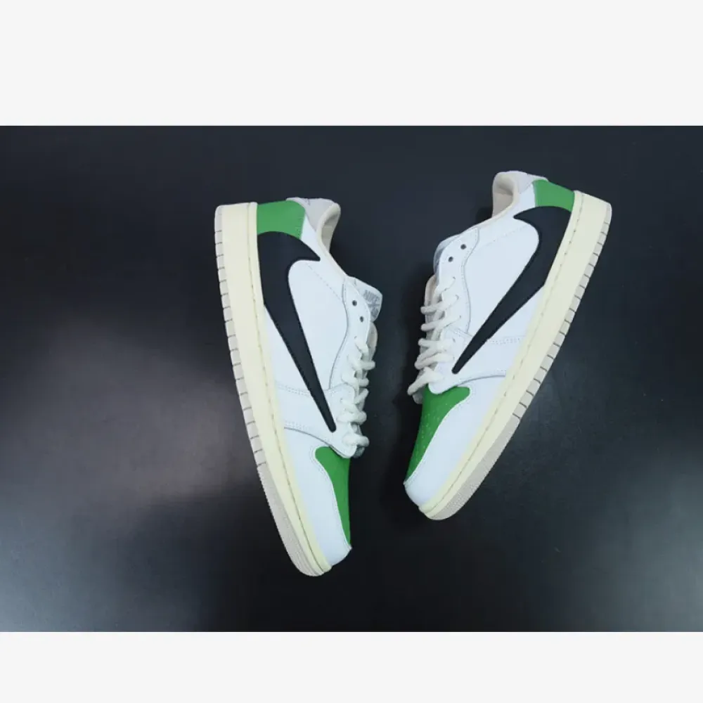 Travis Scott x Air Jordan 1 Low OG White Green
