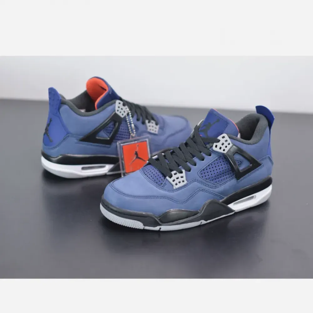 Air Jordan 4 WNTR Loyal Blue Habanero Red Black  CQ9597-401