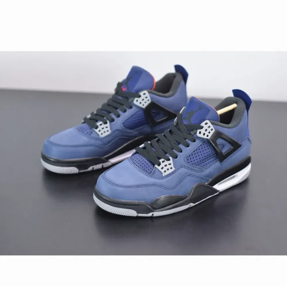 Air Jordan 4 WNTR Loyal Blue Habanero Red Black  CQ9597-401