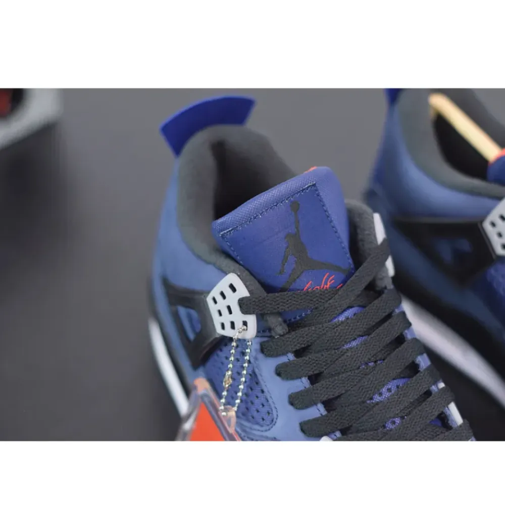 Air Jordan 4 WNTR Loyal Blue Habanero Red Black  CQ9597-401