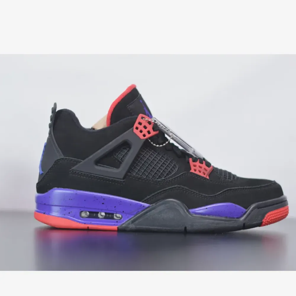 Air Jordan 4 Raptors Black/University Red-Court Purple  AQ3816-056