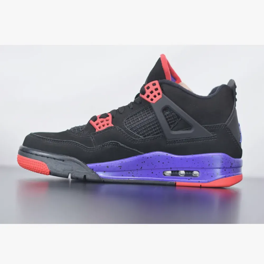 Air Jordan 4 Raptors Black/University Red-Court Purple  AQ3816-056