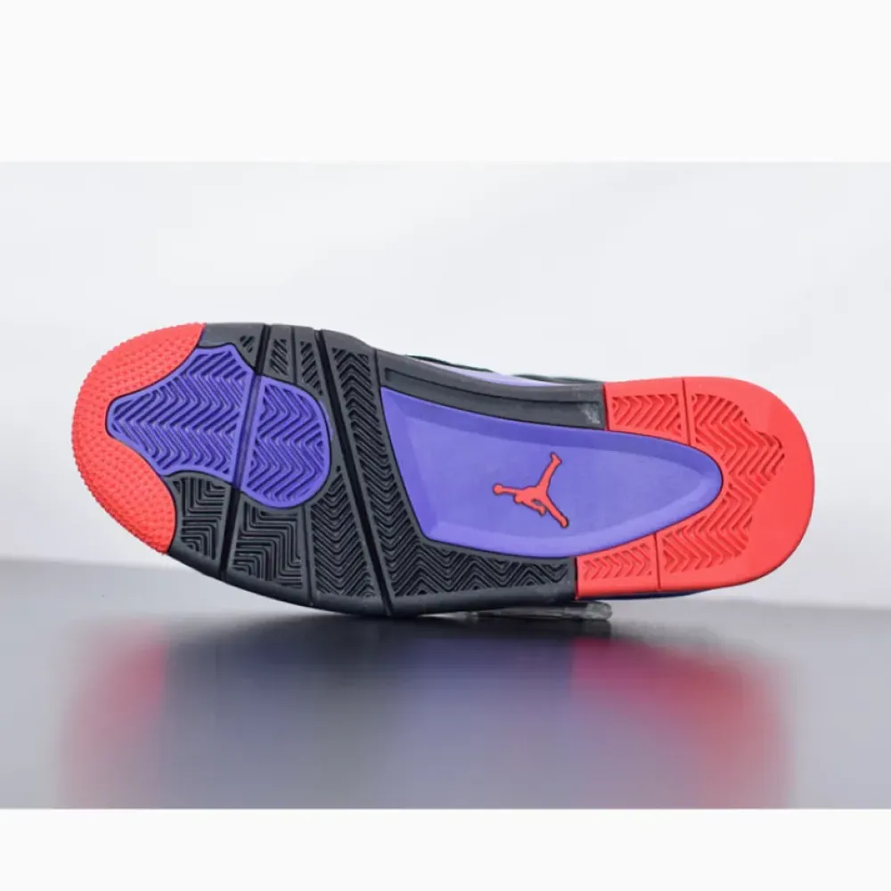 Air Jordan 4 Raptors Black/University Red-Court Purple  AQ3816-056