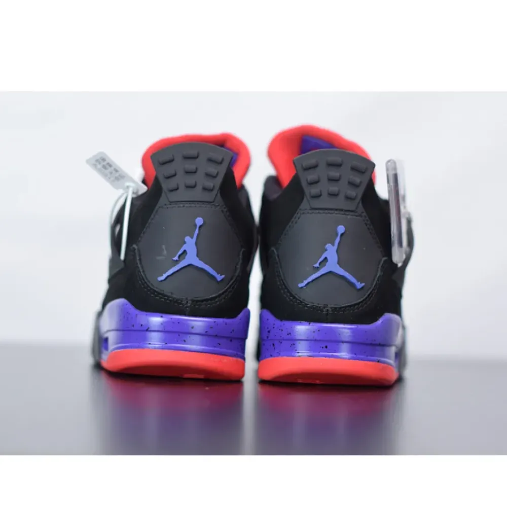 Air Jordan 4 Raptors Black/University Red-Court Purple  AQ3816-056
