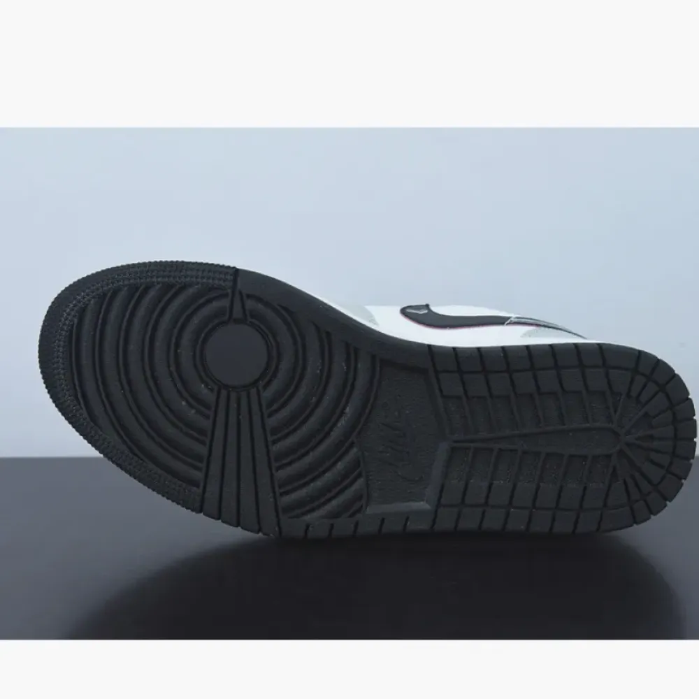 Custom Air Jordan 1 Low Grey Black White