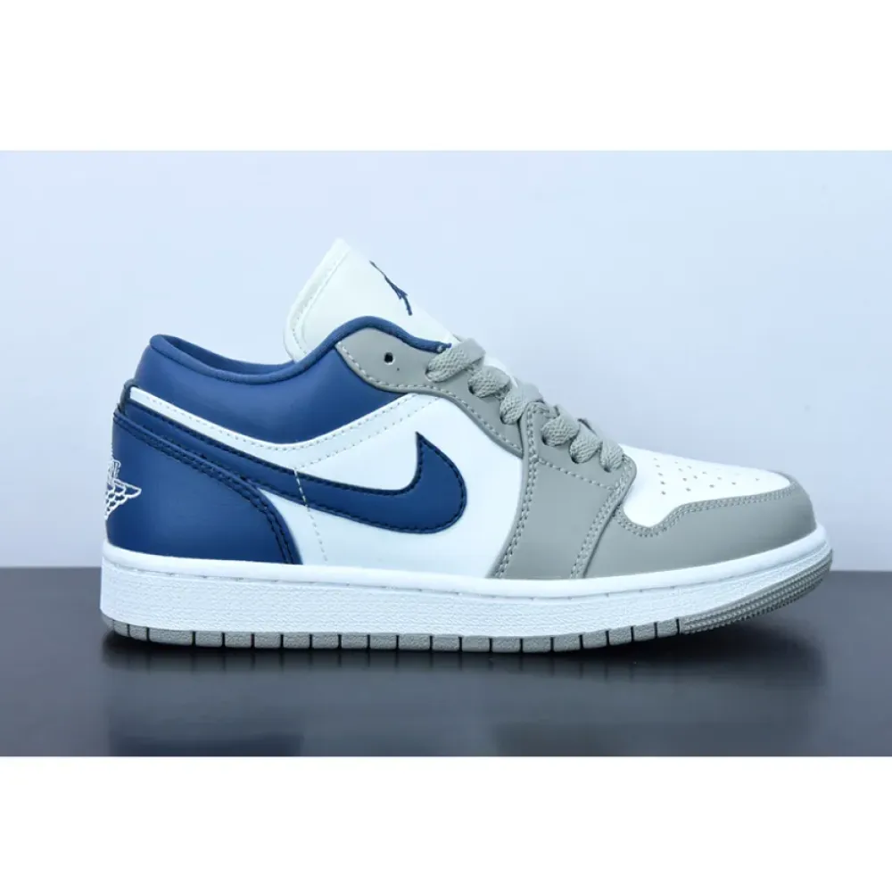 Air Jordan 1 Low White Grey Blue  DC0774-042