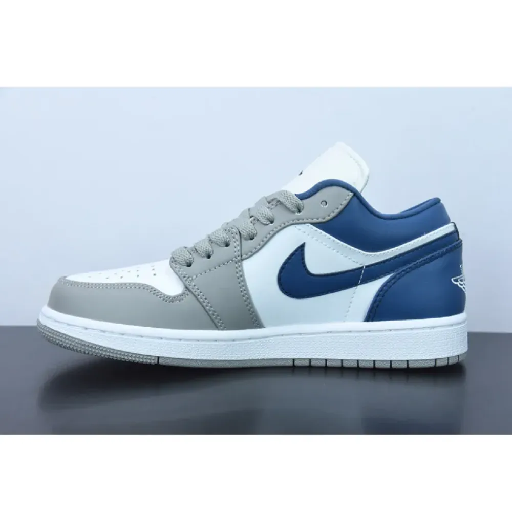 Air Jordan 1 Low White Grey Blue  DC0774-042