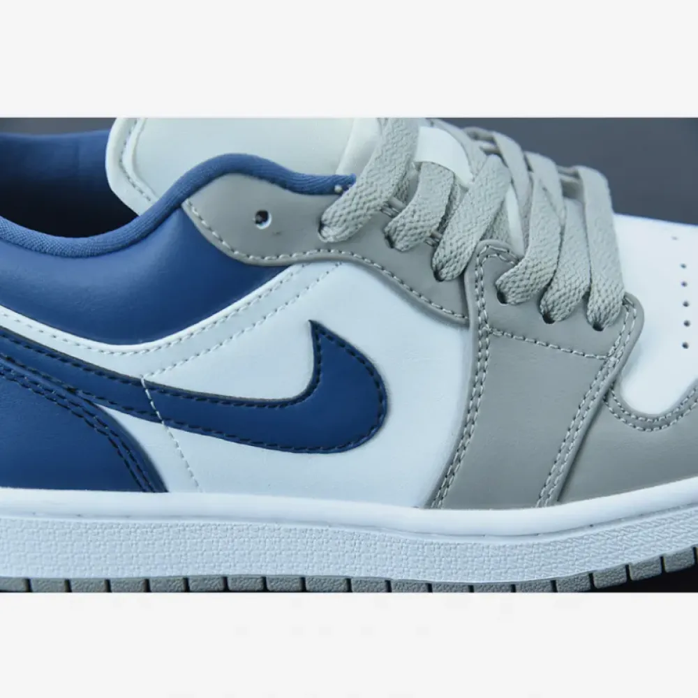 Air Jordan 1 Low White Grey Blue  DC0774-042