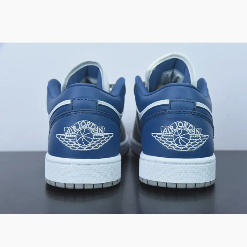 Air Jordan 1 Low White Grey Blue  DC0774-042