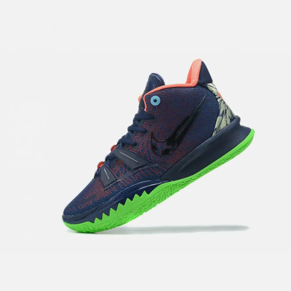 Nike Kyrie 7 Midnight Navy Pink Green CQ9327-401 CQ9326-401