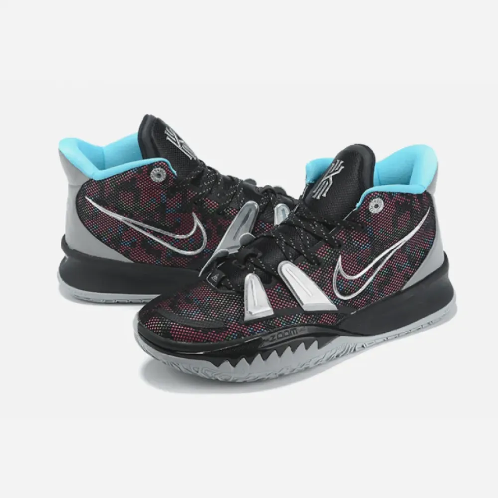 Nike Kyrie 7 Black/Metallic Silver/Light Smoke Grey/Blue Fury CT4080-008
