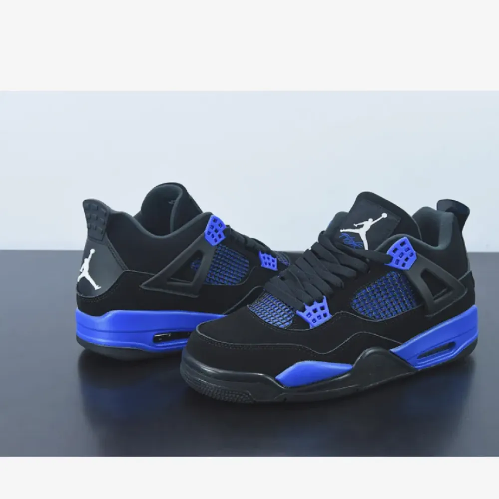 Air Jordan 4 Black Royal Blue