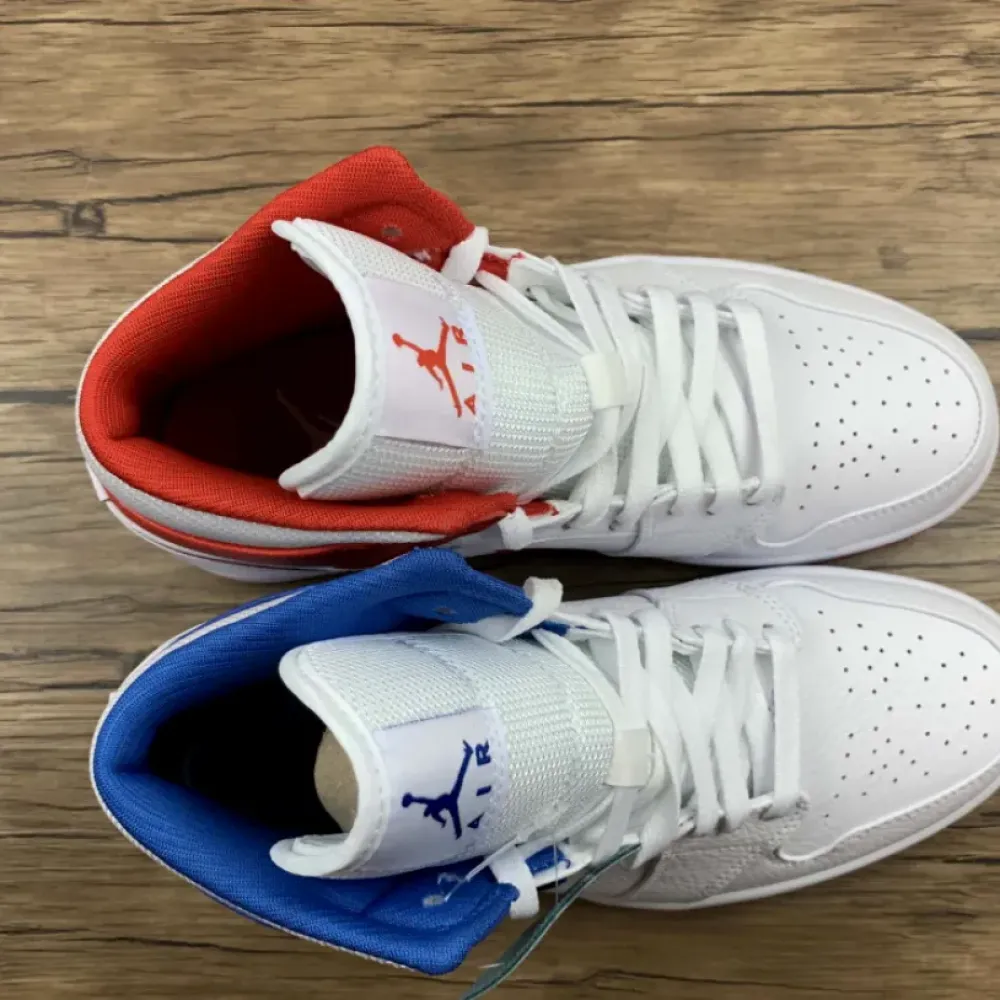 Air Jordan 1 Mid “’85” White Red Blue  DH0200-100