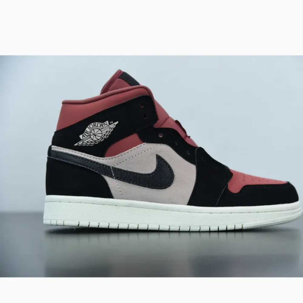 Air Jordan 1 Mid Burgundy Dusty Pink  BQ6472-202