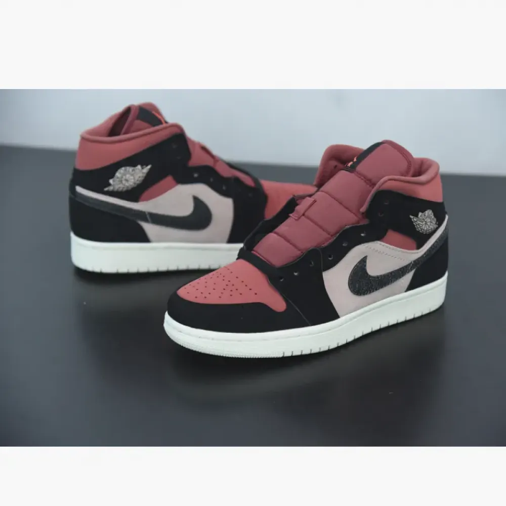 Air Jordan 1 Mid Burgundy Dusty Pink  BQ6472-202