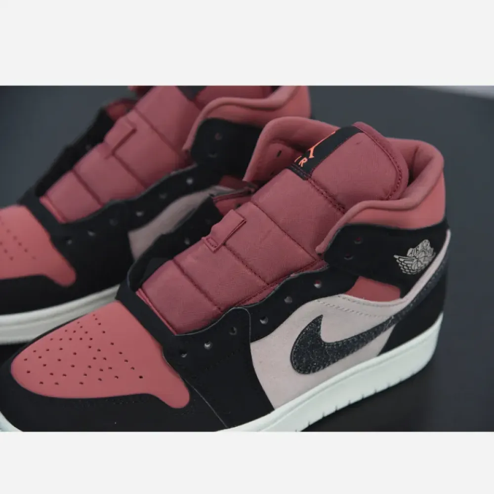 Air Jordan 1 Mid Burgundy Dusty Pink  BQ6472-202