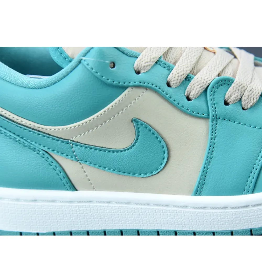 Air Jordan 1 Low Sanddrift/Sail-Washed Teal  DC0774-131