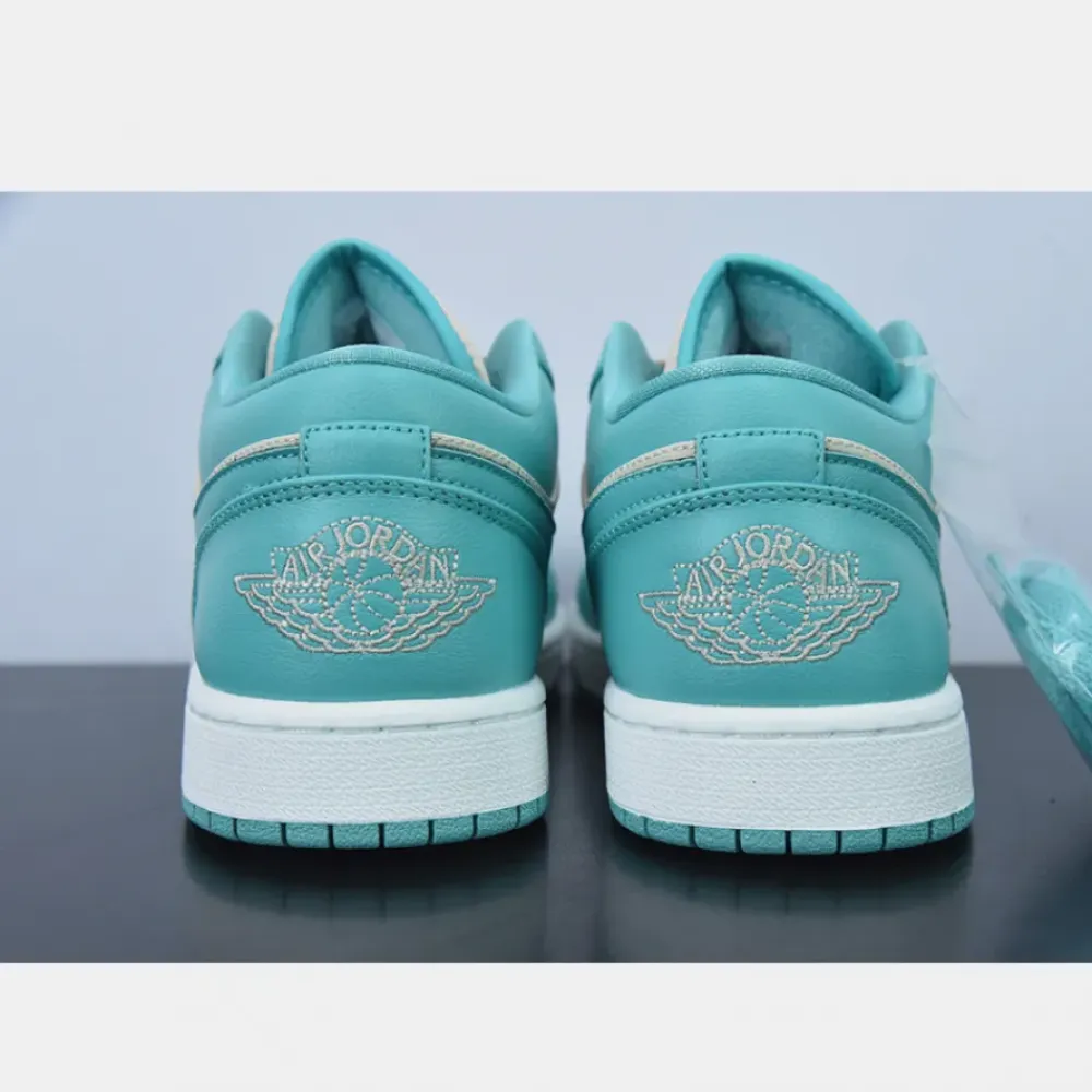 Air Jordan 1 Low Sanddrift/Sail-Washed Teal  DC0774-131