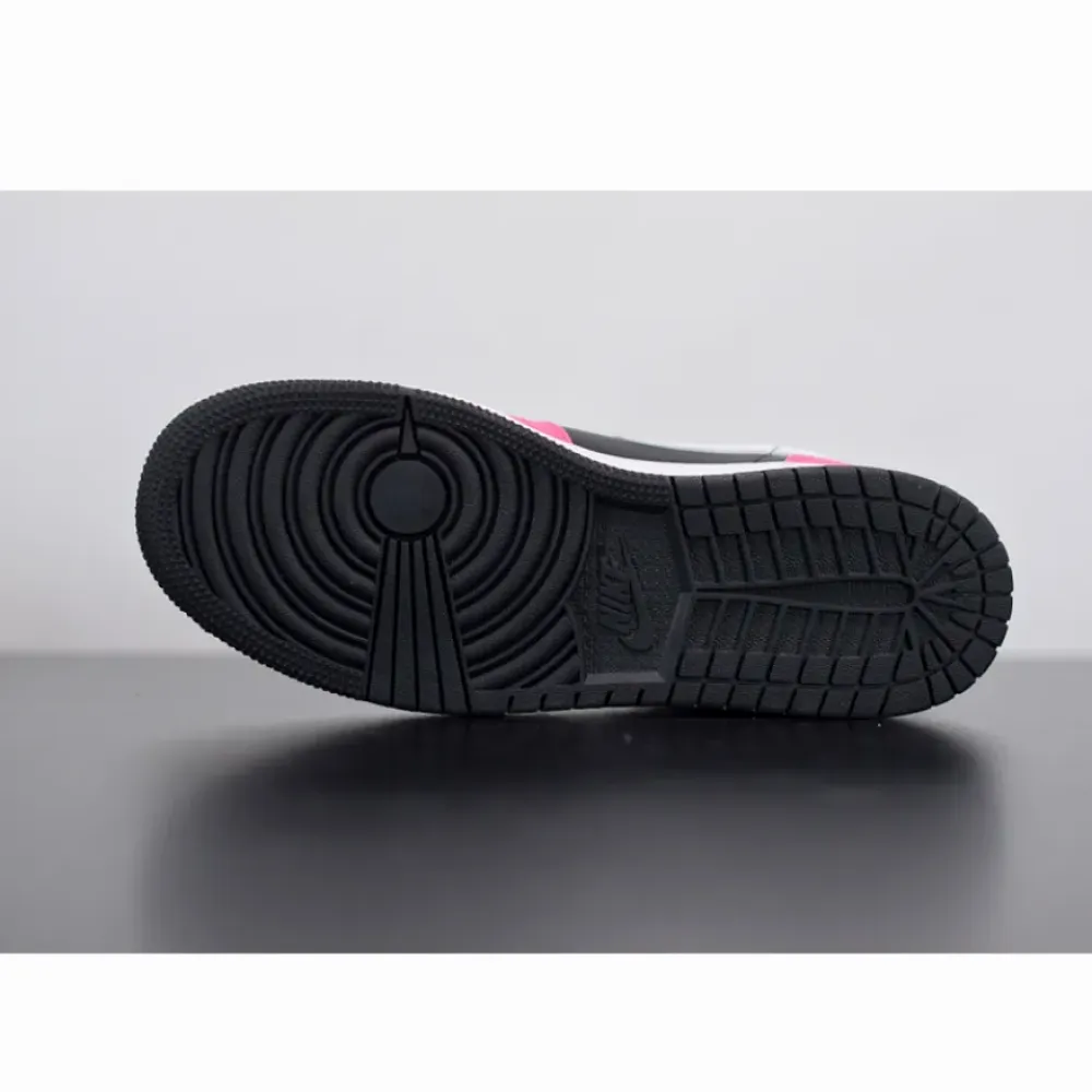 Air Jordan 1 Mid “Pinksicle” Black/White-Pinksicle  555112-002