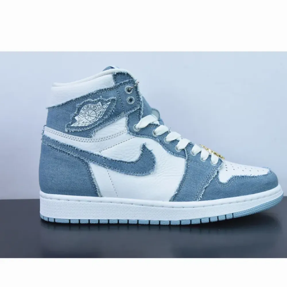 Air Jordan 1 High OG “Denim” White/Worn Blue-Metallic Gold  DM9036-104