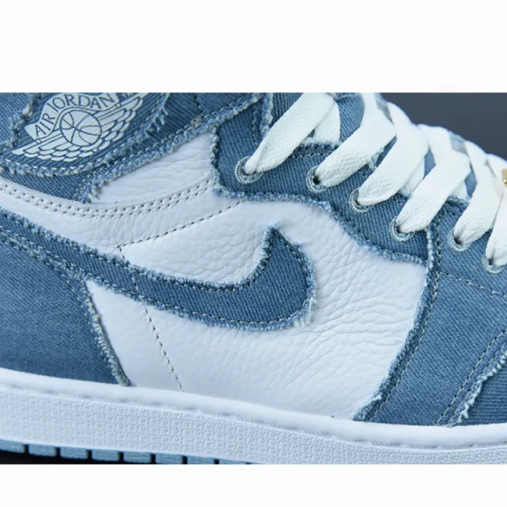 Air Jordan 1 High OG “Denim” White/Worn Blue-Metallic Gold  DM9036-104