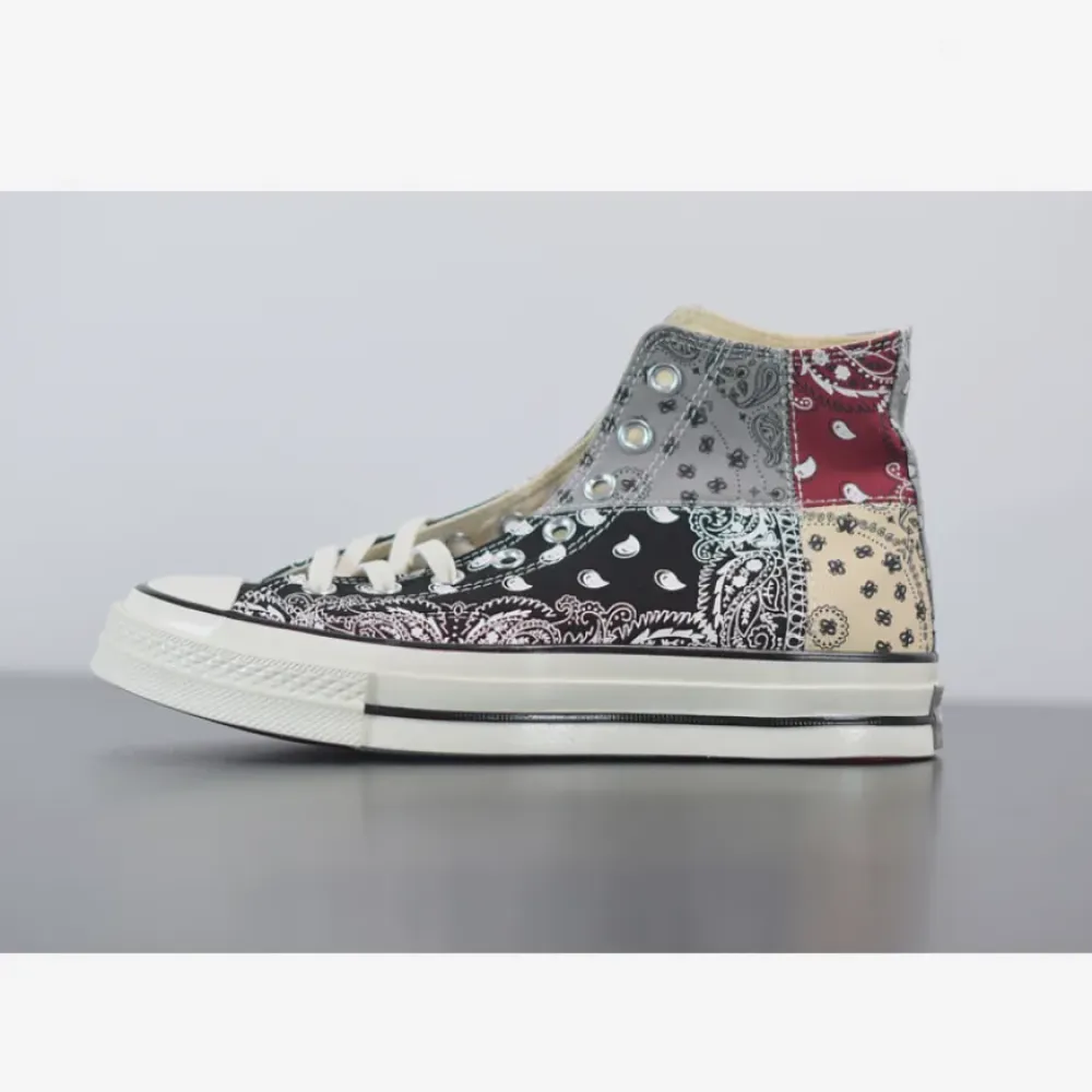 Offspring x Conver Chuck 70 High ‘Paisley Patchwork’ Black/Multi-Color 169880C