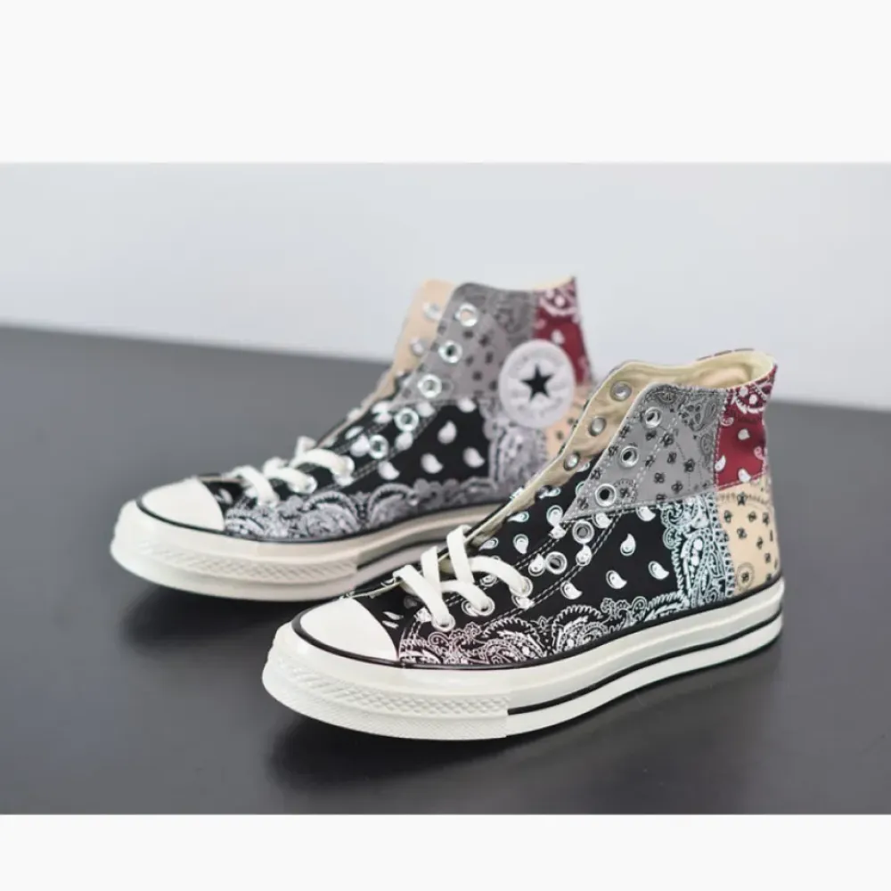 Offspring x Conver Chuck 70 High ‘Paisley Patchwork’ Black/Multi-Color 169880C