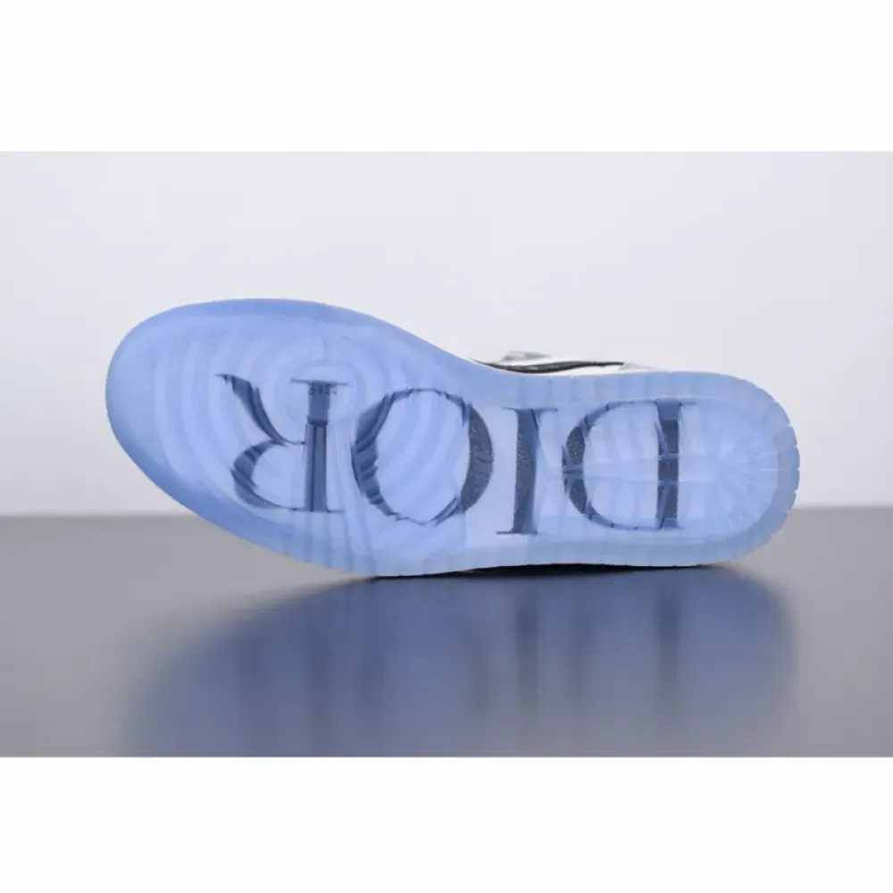 Dior x Air Jordan 1 High Wolf Grey/Sail-Photon Dust-White  CN8607-002